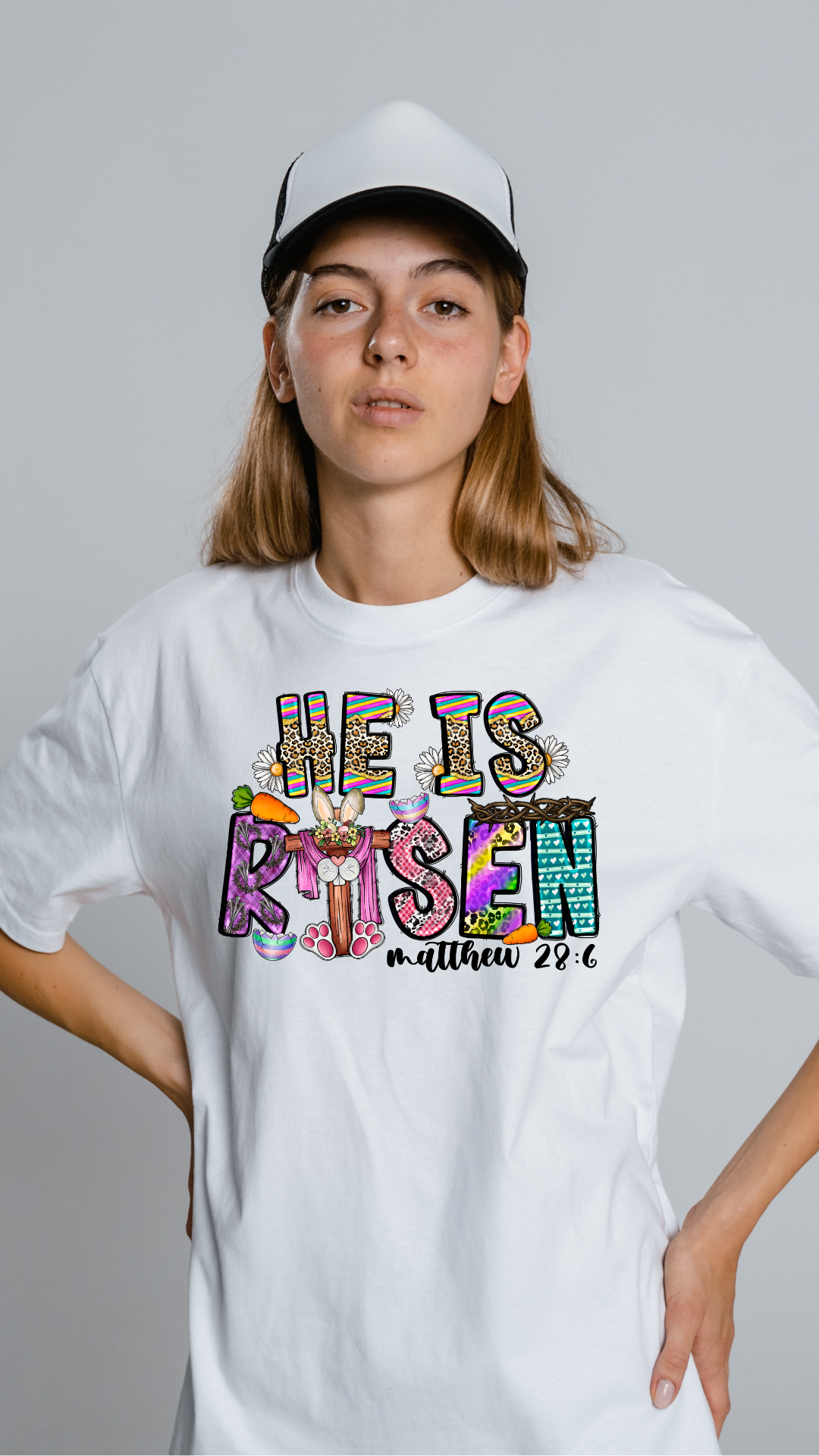He is Risen Matthew 28:6 Christian T-shirt