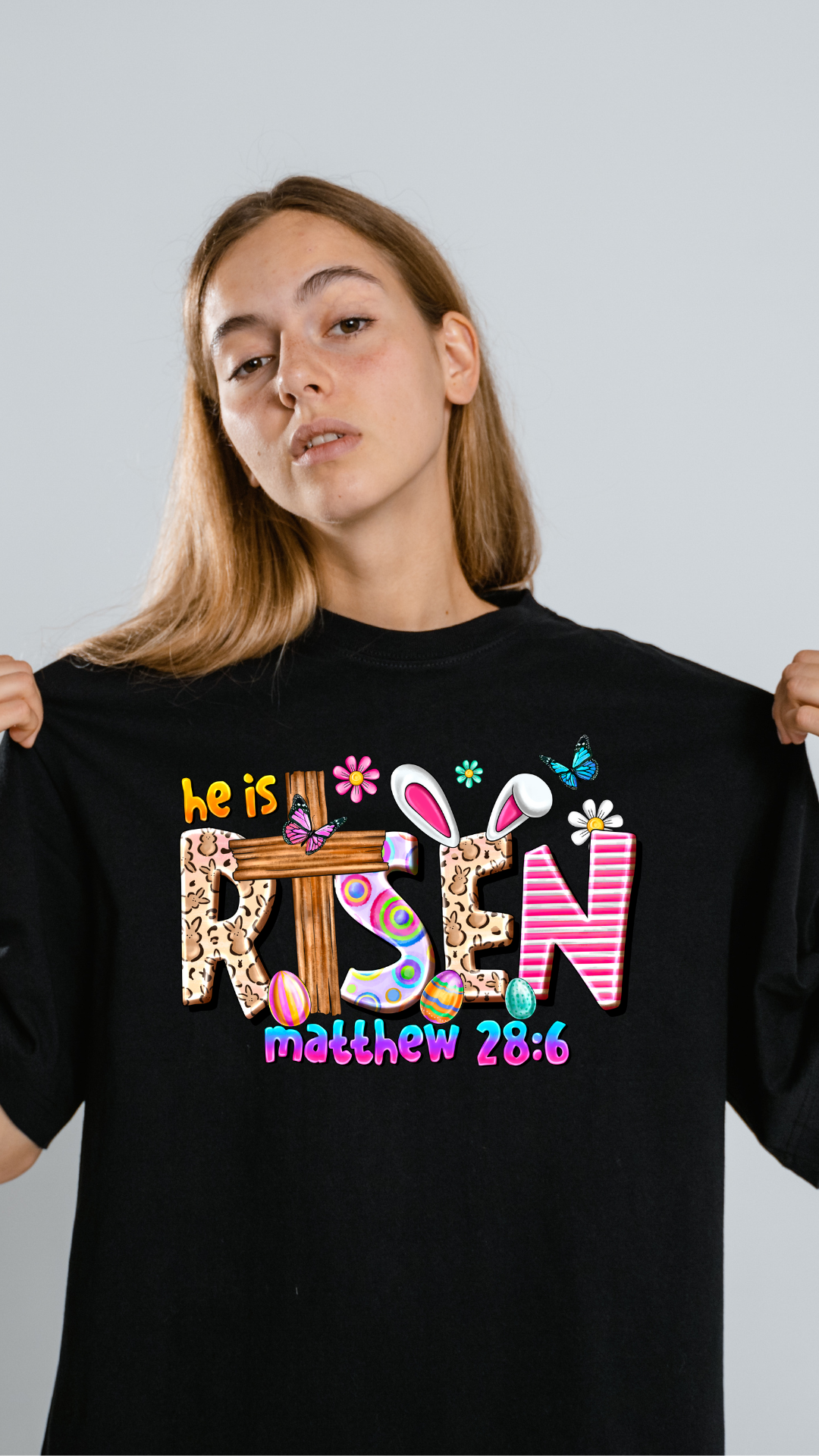 He is Risen Matthew 28:6 Christian T-shirt