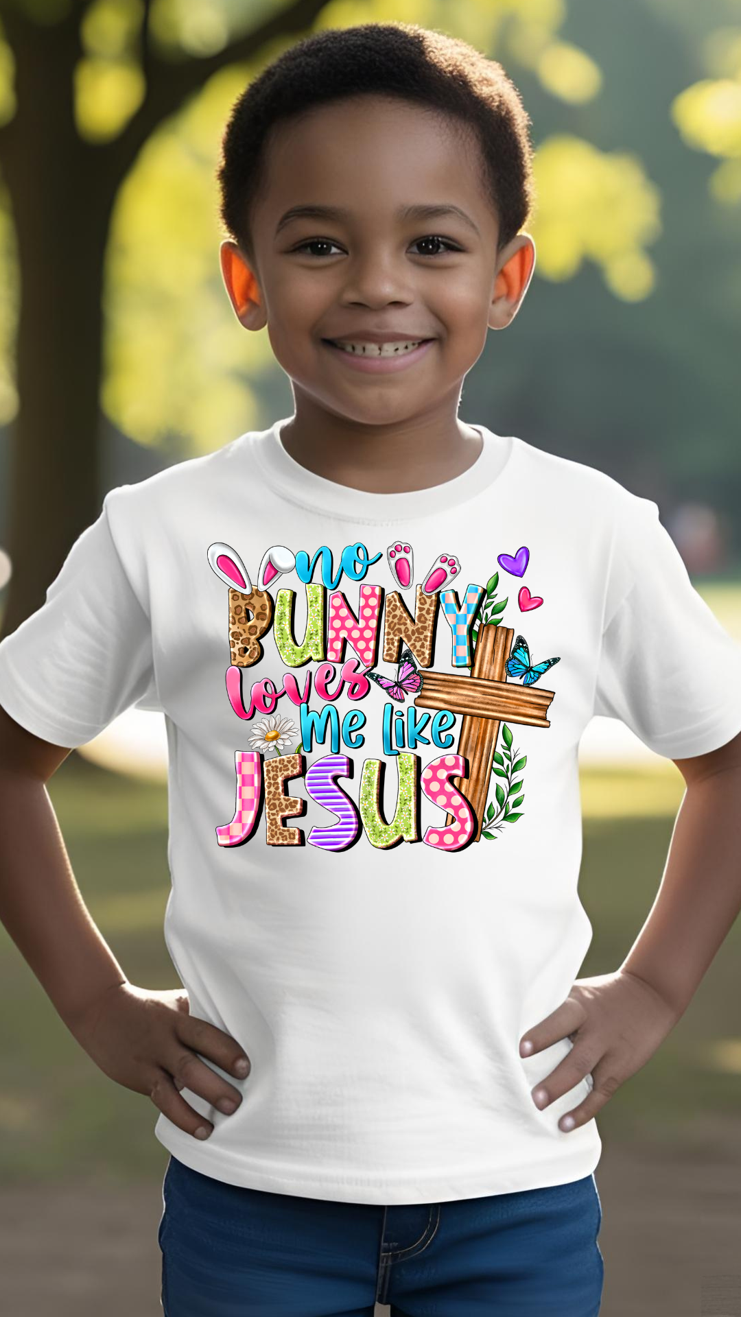 No Bunny Loves me like Jesus 2 Christian T-shirt