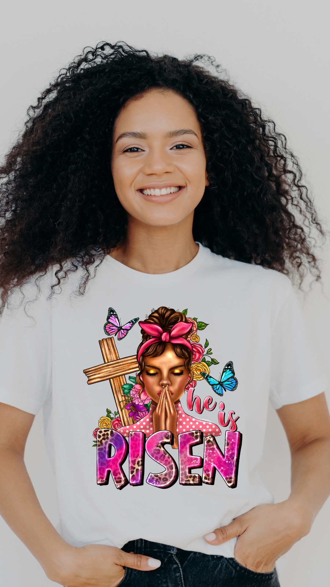 He is Risen Christian T-shirt Christian Apparel