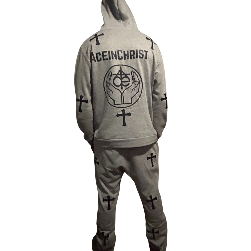 Grey AceinChrist Sweatsuit (Adult)