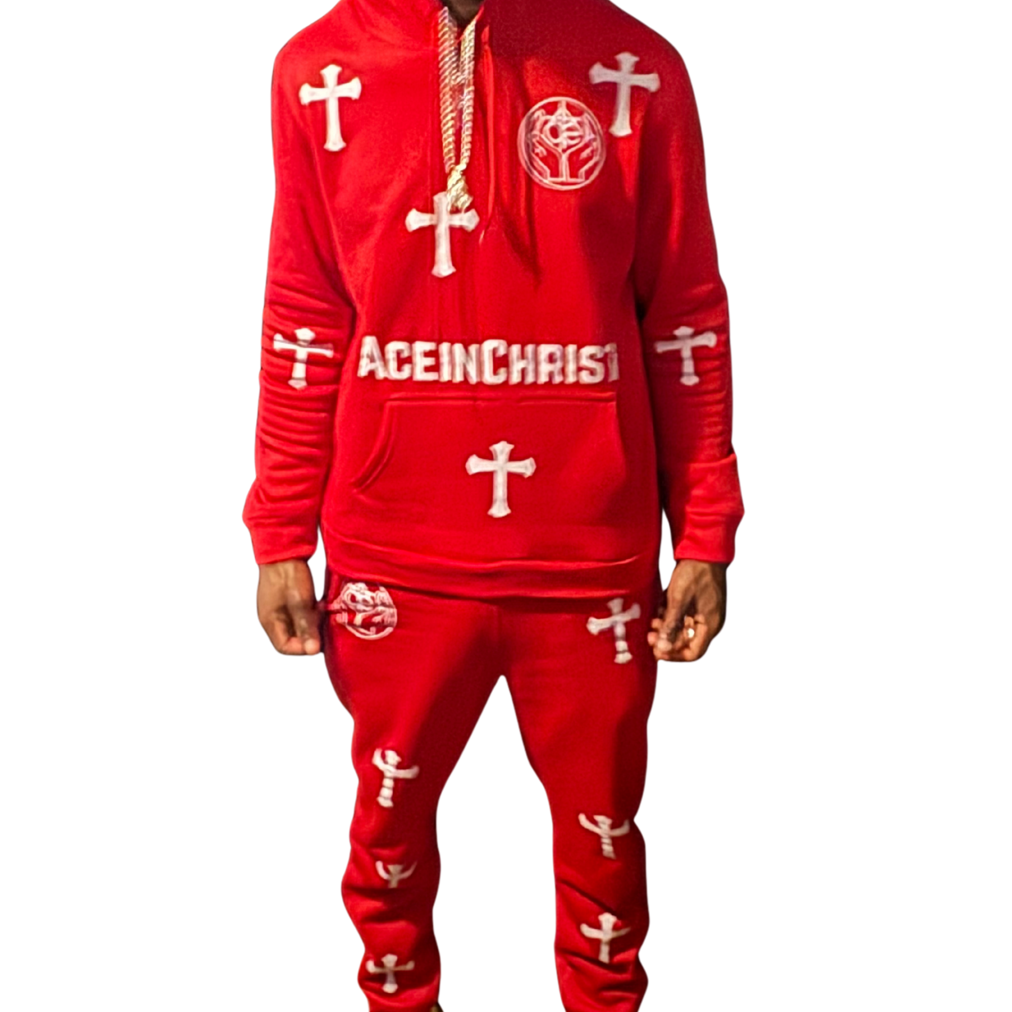Red AceinChrist Sweatsuit (Youth)