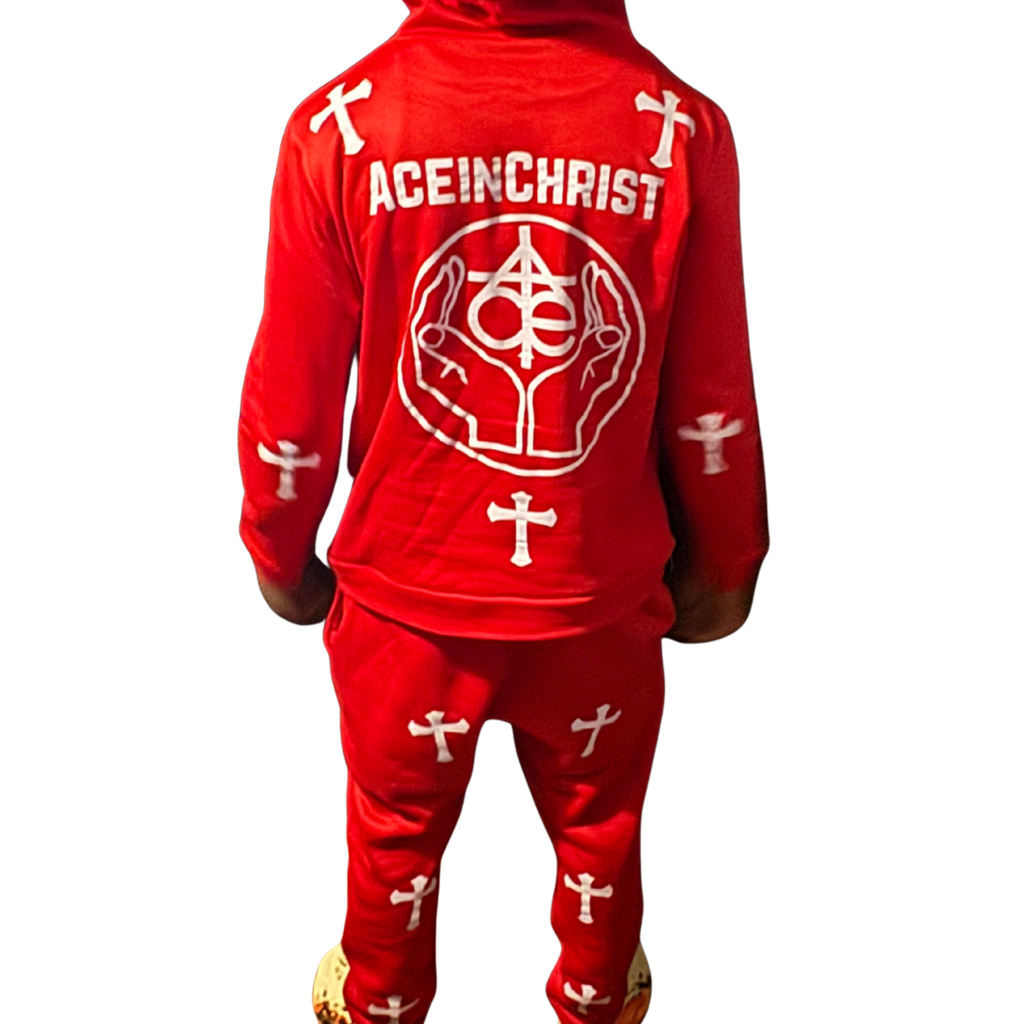 Red AceinChrist Sweatsuit (Youth)