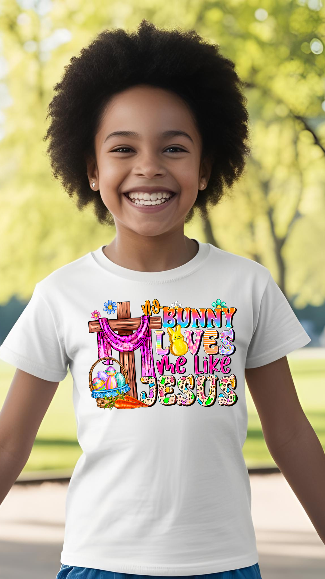 No Bunny Loves me like Jesus Christian T-shirt