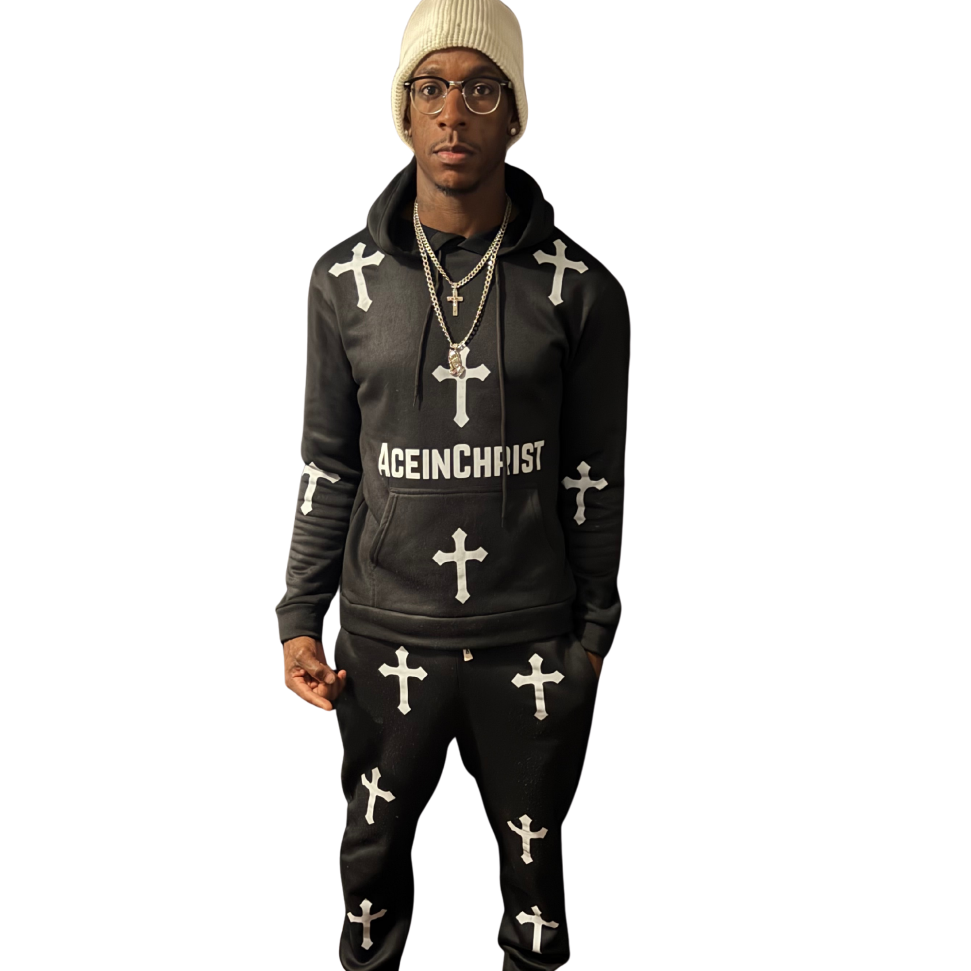 Black AceinChrist Sweatsuit (Youth)